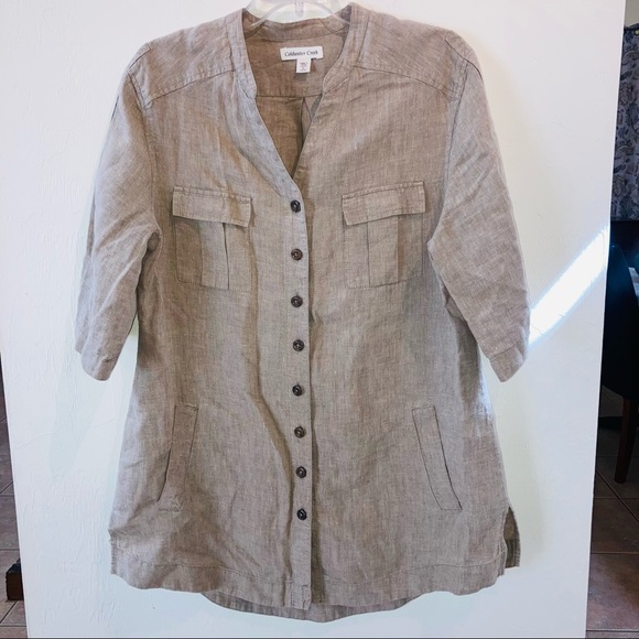 Coldwater Creek linen tunic - Picture 2 of 10